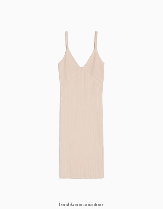 Bershka femei rochie mini cu bretele roz Z86D164 îmbrăcăminte