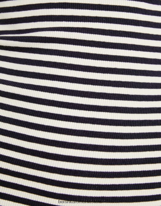 Bershka femei rochie mini cu decolteu bardot alb Z86D205 îmbrăcăminte