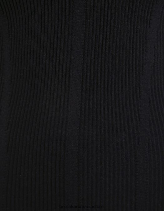 Bershka femei rochie mini cu decolteu corset negru Z86D208 îmbrăcăminte