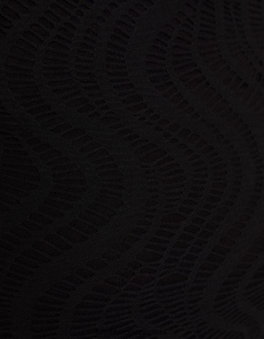 Bershka femei rochie mini cu decolteu din croșetat negru Z86D4100 îmbrăcăminte