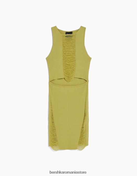 Bershka femei rochie mini din tricot deschis fără mâneci alte Z86D120 îmbrăcăminte