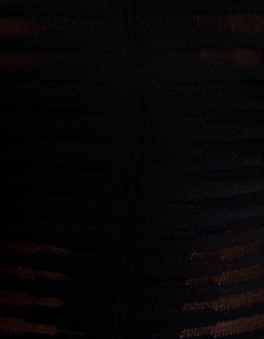 Bershka femei rochie mini din tricot transparent fără mâneci negru Z86D240 îmbrăcăminte