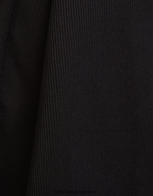 Bershka femei rochie mini skater cu maneca scurta negru Z86D146 îmbrăcăminte