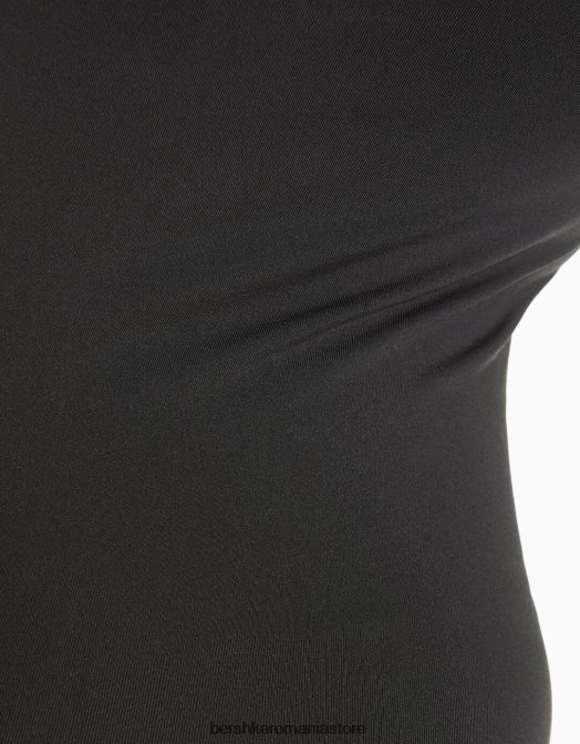 Bershka femei Salopetă de ciclism cu bretele fără cusături, cu decolteu pătrat gri inchis Z86D59 îmbrăcăminte