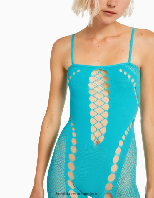 Bershka femei salopetă fără cusături turcoaz Z86D155 îmbrăcăminte