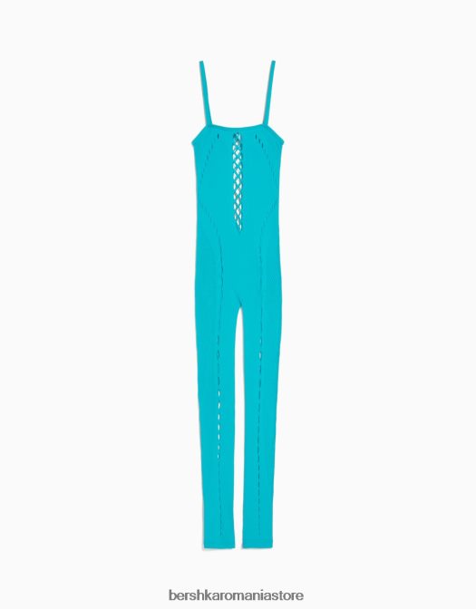 Bershka femei salopetă fără cusături turcoaz Z86D1874 îmbrăcăminte