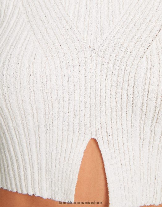 Bershka femei set de top și fustă rustic cremă Z86D953 îmbrăcăminte