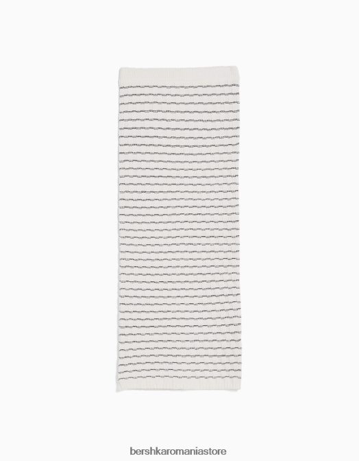 Bershka femei set top și fustă tricot alb Z86D986 îmbrăcăminte