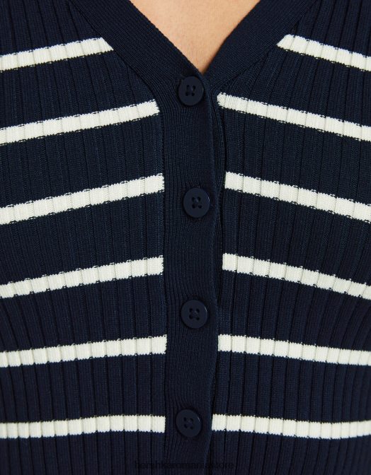 Bershka femei top cu mânecă scurtă cu guler polo albastru Z86D1061 îmbrăcăminte