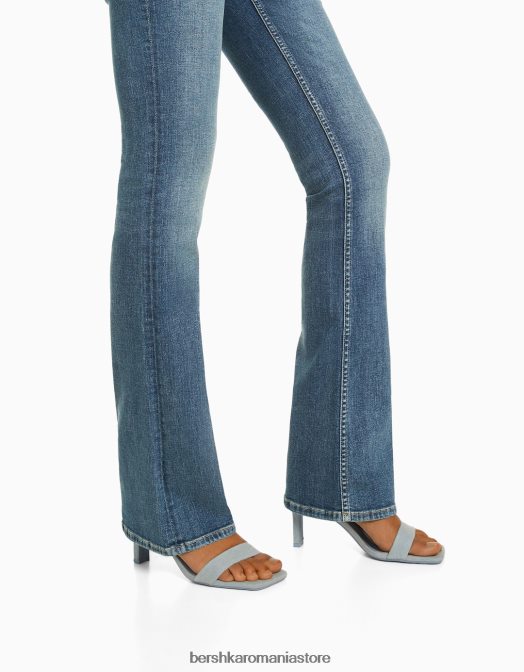 Bershka femei blugi cizme cu talie joasă exclusiv Z86D1543 îmbrăcăminte