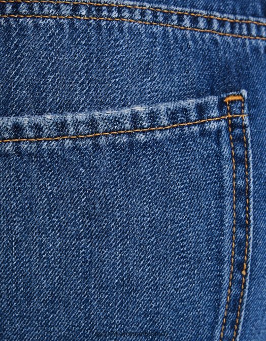 Bershka femei blugi largi din anii \'90 albastru Z86D1546 îmbrăcăminte