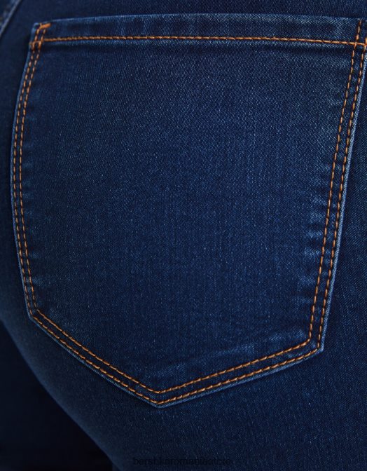 Bershka femei jambiere din denim cu talie foarte mare albastru Z86D1589 îmbrăcăminte