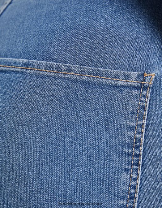 Bershka femei jambiere din denim cu talie foarte mare exclusiv Z86D1588 îmbrăcăminte
