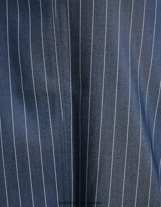 Bershka femei fustă midi croită albastru inchis Z86D1640 îmbrăcăminte