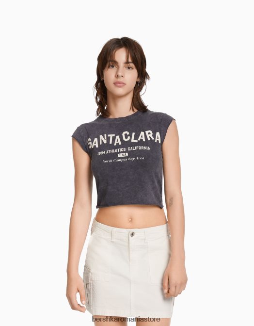 Bershka femei fustă mini cargo din bumbac aproape alb Z86D4050 îmbrăcăminte