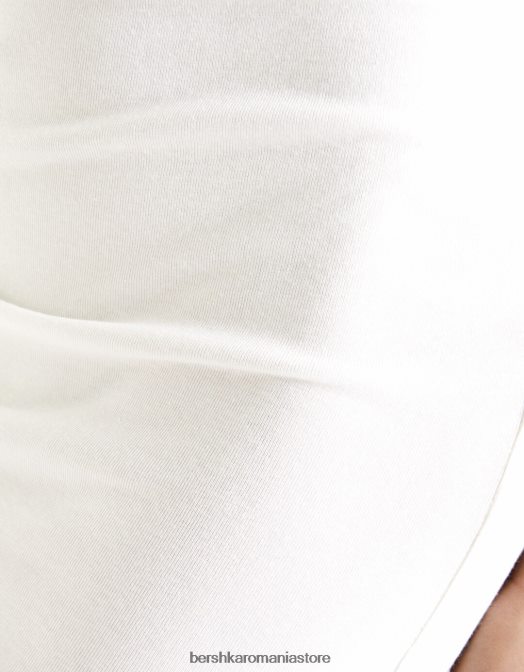 Bershka femei fusta lunga de bumbac alb Z86D1633 îmbrăcăminte