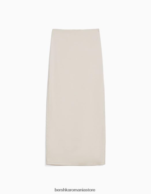 Bershka femei fusta midi din satin cu fanta laterala alte Z86D1617 îmbrăcăminte