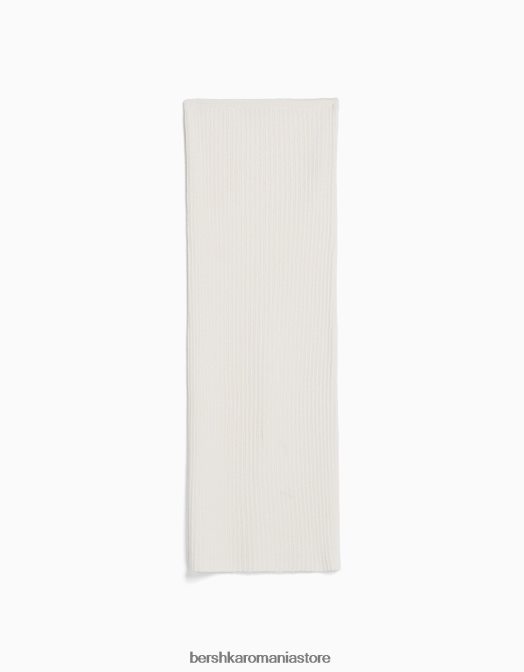 Bershka femei fusta midi din tricot rustic cremă Z86D954 îmbrăcăminte