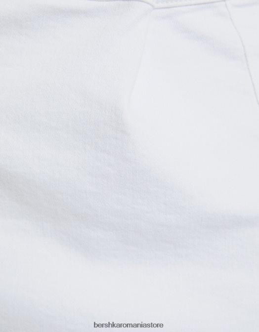 Bershka femei fusta mini denim confortabila alb Z86D4036 îmbrăcăminte