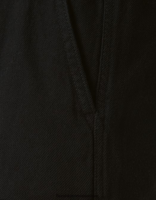 Bershka femei blugi cargo parașuta negru Z86D1402 îmbrăcăminte