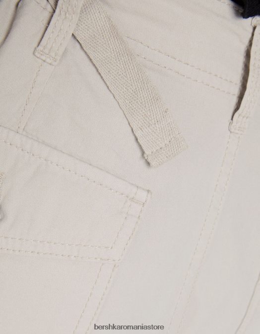 Bershka femei pantaloni cargo ajustabili cu ajustare dreaptă exclusiv Z86D1283 îmbrăcăminte