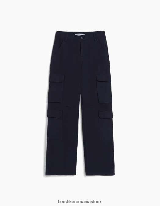 Bershka femei pantaloni cargo ajustabili cu buzunare multiple exclusiv Z86D1323 îmbrăcăminte