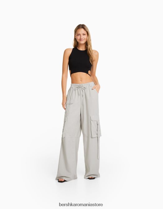 Bershka femei pantaloni cargo rustic de caracatiță exclusiv Z86D1309 îmbrăcăminte
