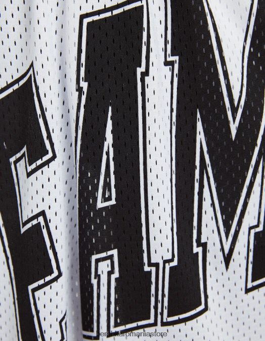 Bershka femei bermudă din plasă imprimată alb Z86D1700 îmbrăcăminte