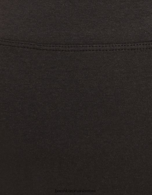 Bershka femei pantaloni scurți culotte gri inchis Z86D1468 îmbrăcăminte