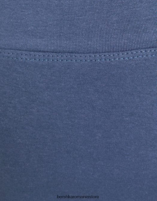 Bershka femei pantaloni scurți culotte spălat albastru Z86D1701 îmbrăcăminte