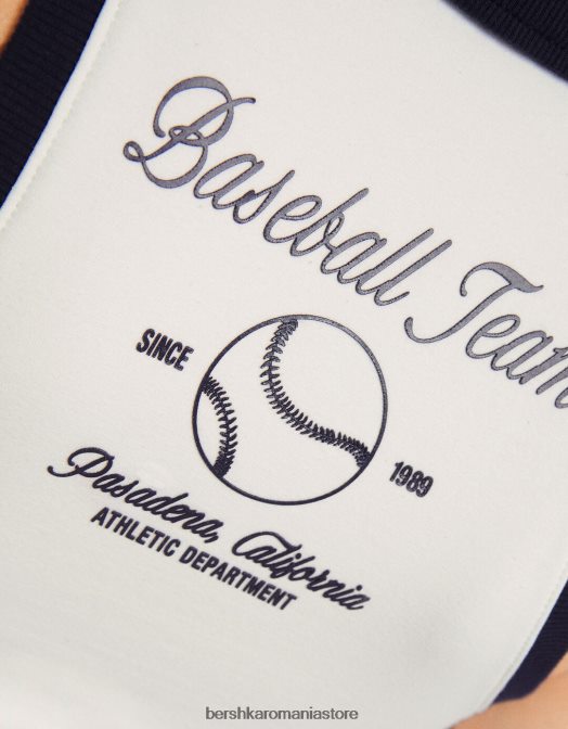 Bershka femei pantaloni scurți de pluș imprimați cu ornamente cremă Z86D1721 îmbrăcăminte