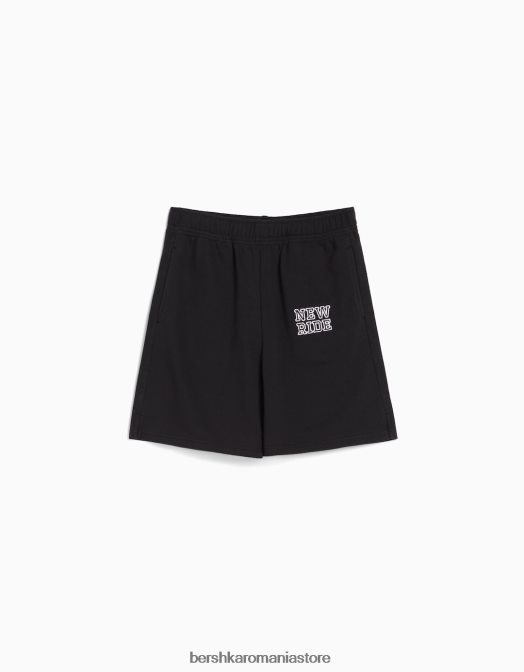 Bershka femei pantaloni scurți din bumbac pluș gri Z86D1731 îmbrăcăminte