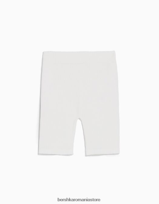 Bershka femei pantaloni scurți fără sudură cremă Z86D1703 îmbrăcăminte