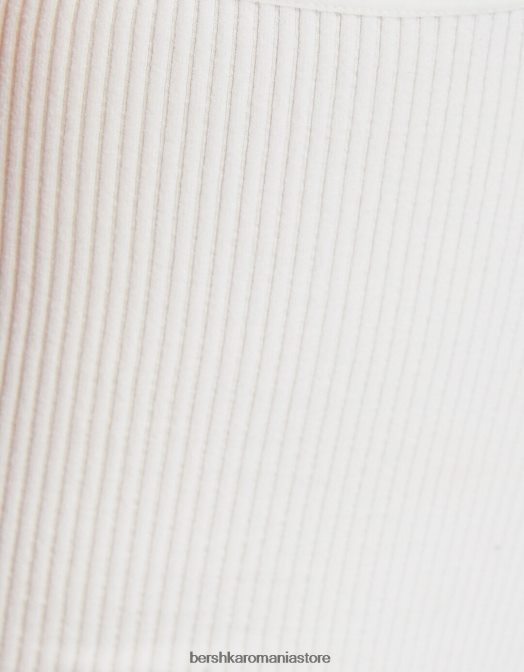 Bershka femei pantaloni scurți fără sudură cremă Z86D1703 îmbrăcăminte