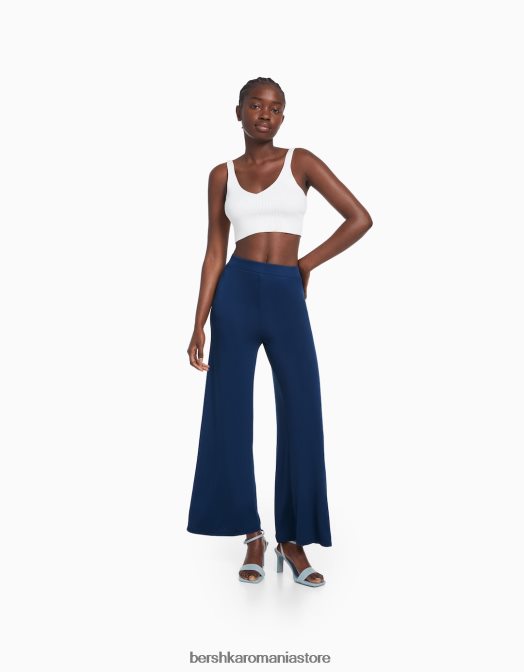 Bershka femei culottes curgătoare albastru Z86D1422 îmbrăcăminte
