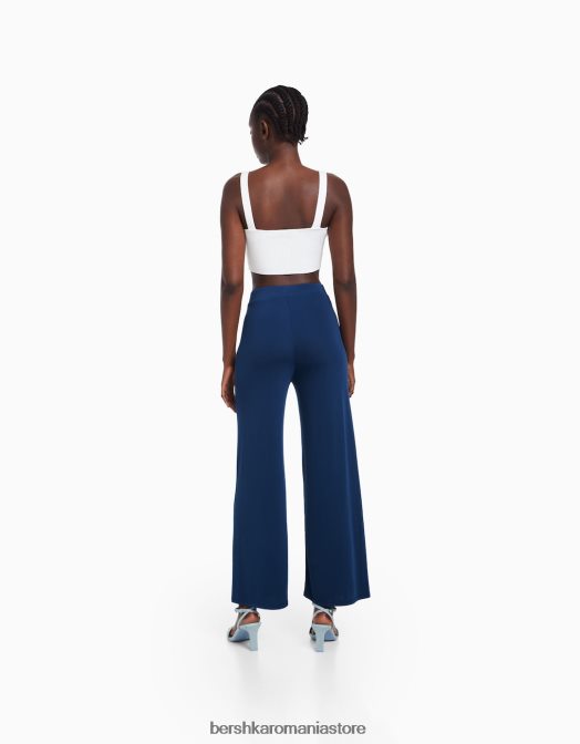 Bershka femei culottes curgătoare albastru Z86D1422 îmbrăcăminte