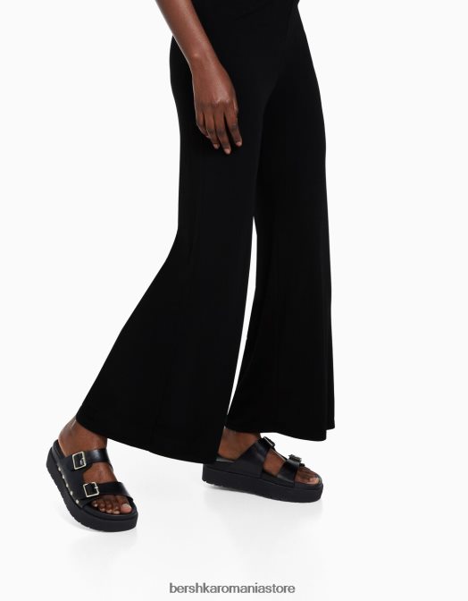 Bershka femei culottes curgătoare negru Z86D1421 îmbrăcăminte