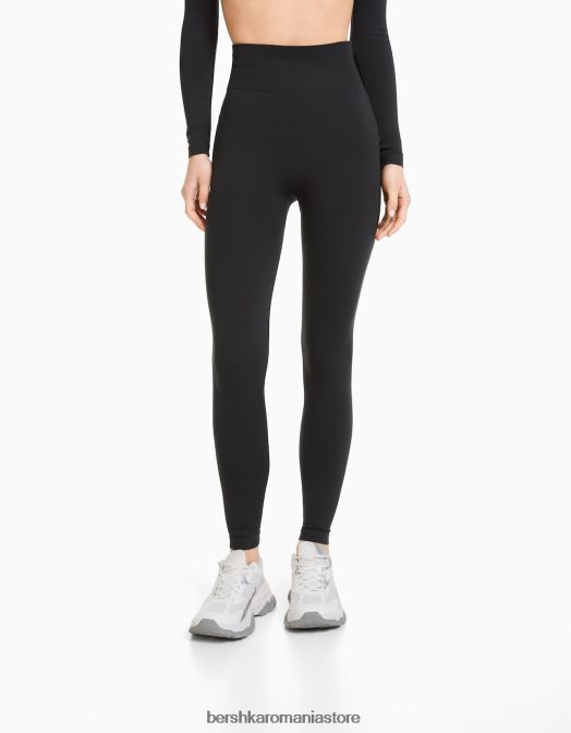 Bershka femei jambiere push up fără cusături gri inchis Z86D1460 îmbrăcăminte