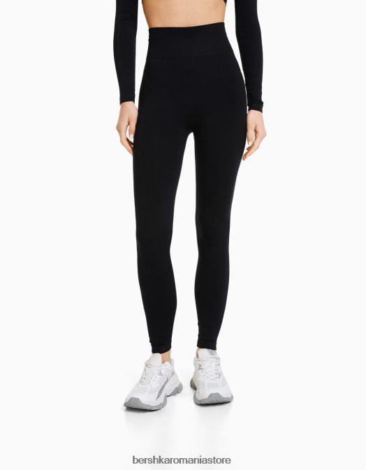 Bershka femei jambiere push up fără cusături negru Z86D1458 îmbrăcăminte