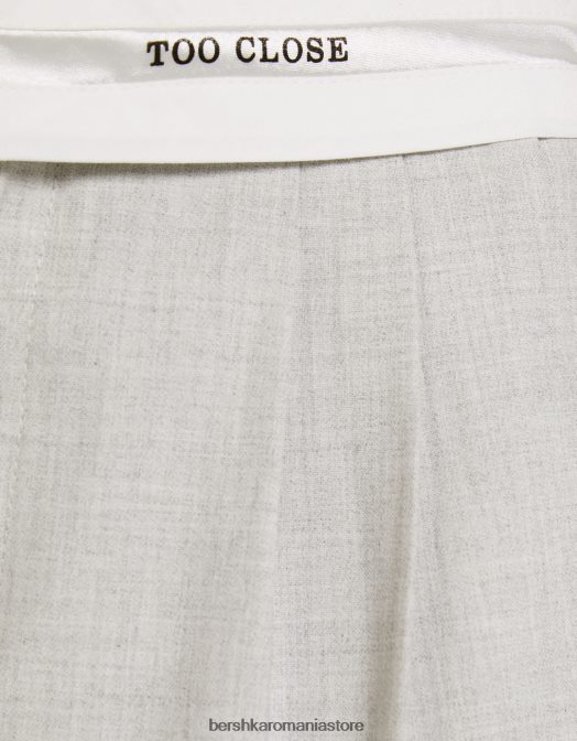 Bershka femei pantaloni croiți imprimați exclusiv Z86D1415 îmbrăcăminte