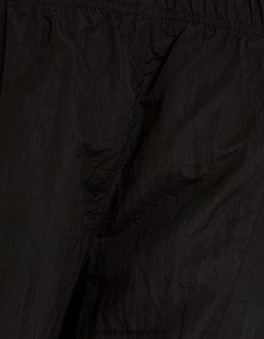Bershka femei pantaloni de nailon cu parașuta negru Z86D1331 îmbrăcăminte