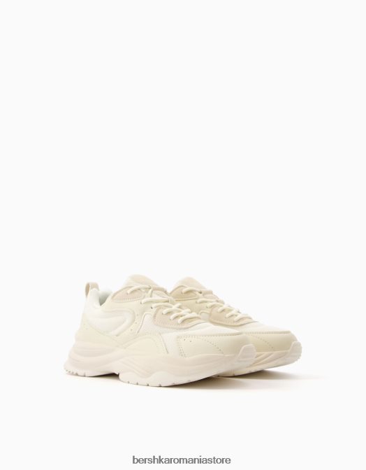 Bershka femei adidași contrastanți cu detaliu din plasă multicolor Z86D2093 încălţăminte