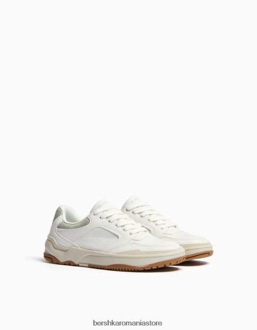 Bershka femei adidași din plasă contrastantă cu detalii colorate multicolor Z86D2115 încălţăminte