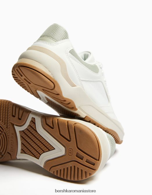 Bershka femei adidași din plasă contrastantă cu detalii colorate multicolor Z86D2115 încălţăminte