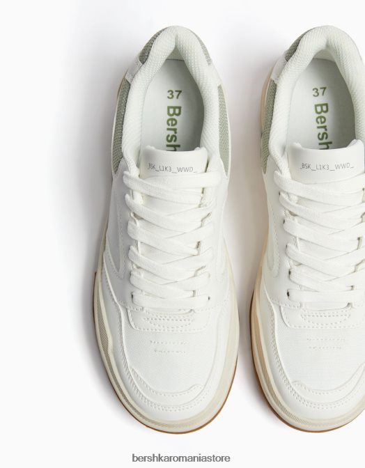 Bershka femei adidași din plasă contrastantă cu detalii colorate multicolor Z86D2115 încălţăminte