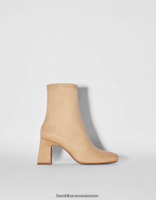 Bershka femei botine montate cu toc înalt cămilă Z86D2281 încălţăminte