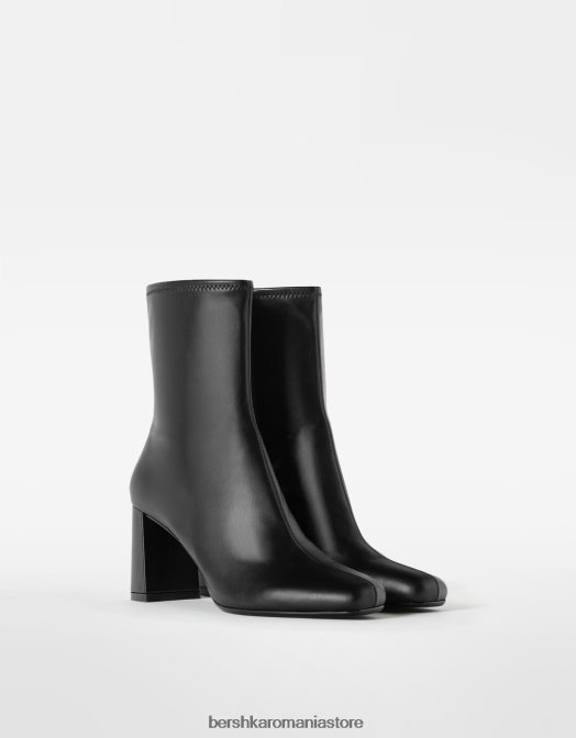 Bershka femei botine montate cu toc înalt negru Z86D2318 încălţăminte