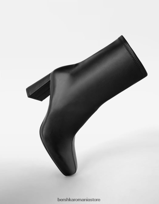 Bershka femei botine montate cu toc înalt negru Z86D2318 încălţăminte