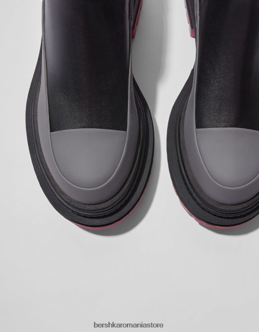 Bershka femei botine plate cu talpă colorată multicolor Z86D2317 încălţăminte