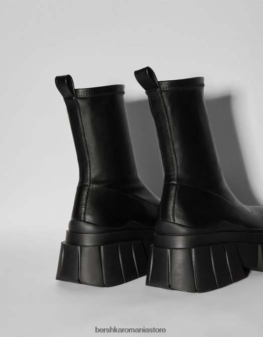 Bershka femei cizme cu platformă montate negru Z86D2323 încălţăminte